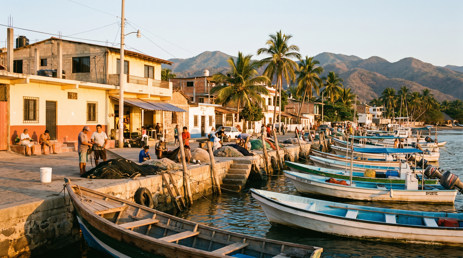 Riviera Nayarit coastline near Bucerías and La Cruz de Huanacaxtle, Banderas Bay